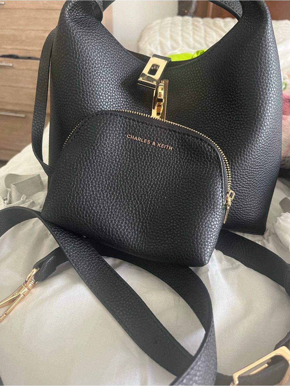 Charles & Keith Chance bag & coin pouch